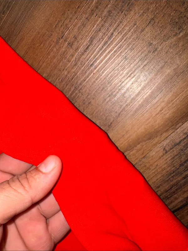 Theory high-waist wide-leg crop pants in a vibrant red - Image 9