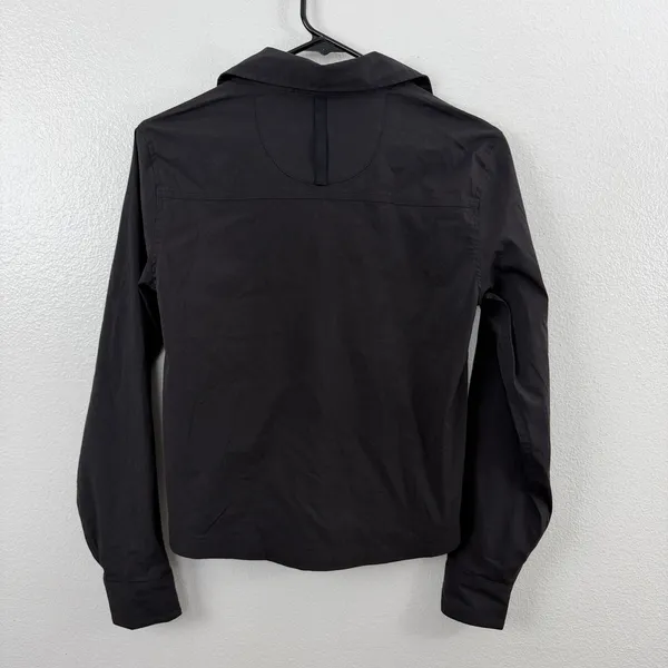 Topo Designs Shirt Womens Small Black Snap Front Lightweight Utility Outdoor - Image 7