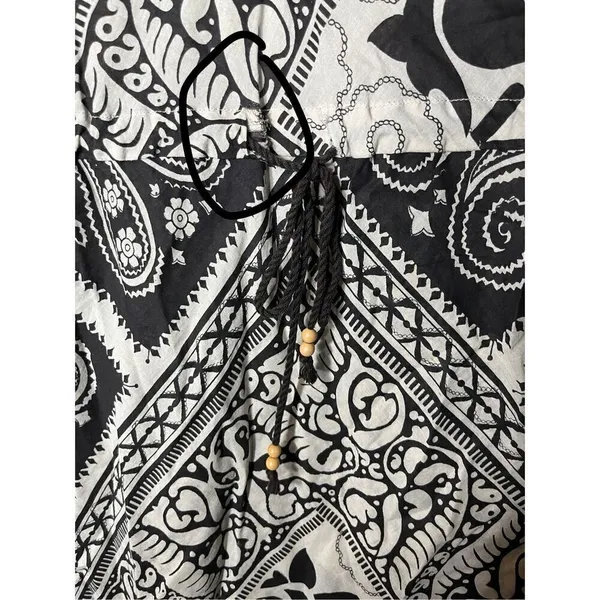 Vintage Y2K Gap Dark Brown Paisley Print Dress Size‎ M - Image 10