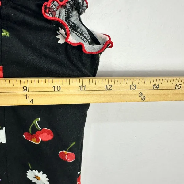 Urban Outfitters Babydoll Top Women XS Black Cherries Floral Y2K Coquette Dainty - Image 6