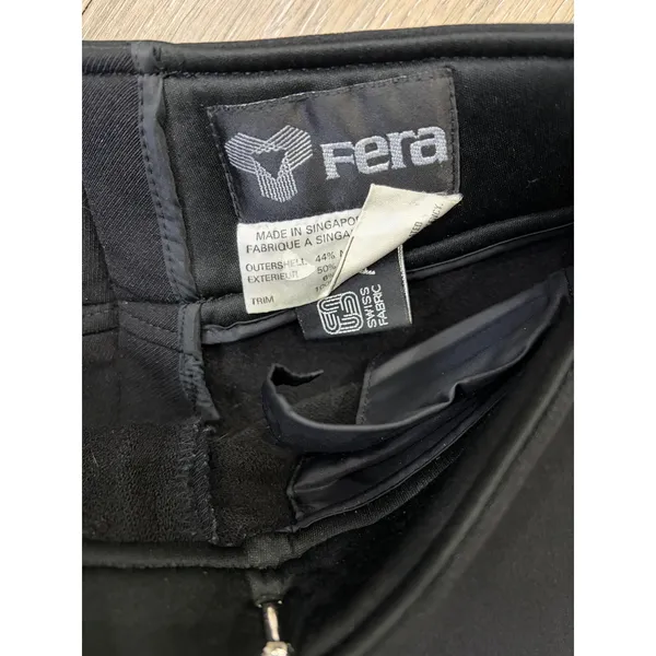 Fera Black Ski Pants Stirrup Hem Women’s 8 Short - Image 2