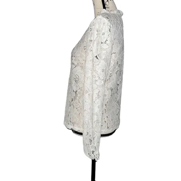 ‎OC Orderplus white lace blouse medium NWT White - Image 3