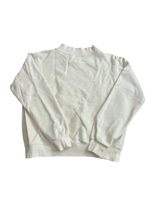 PARKE Bridal Mockneck Sweatshirt Cream And Something Blue Letters S/M Heritage - Image 5