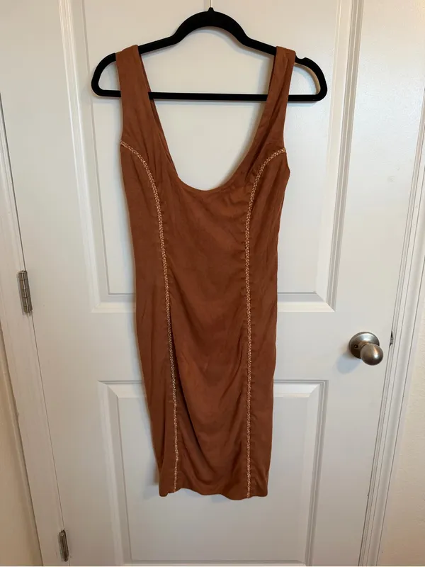NWT House of CB Alanis Suede Dress Small - Image 2