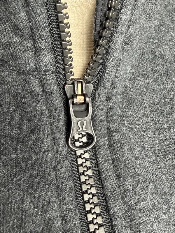 Lululemon &Go Take Off Fleece Jacket Heathered Black Gray 6 W4I61S Activewear - Image 5