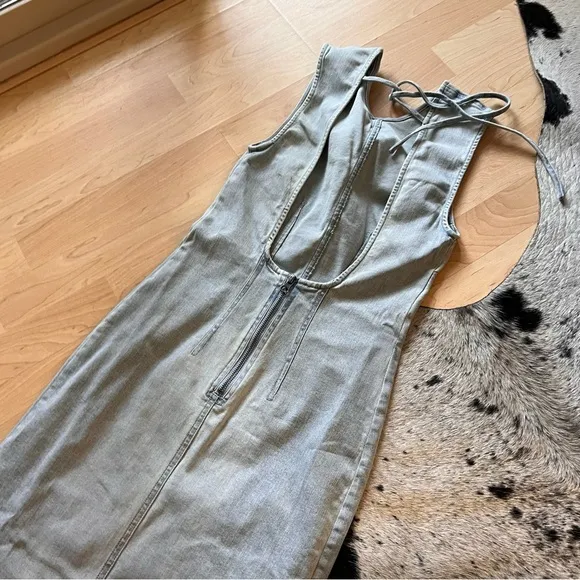 FREE PEOPLE Tell Me About‎ It Midi Denim Dress Size 0 NWOT - Image 7