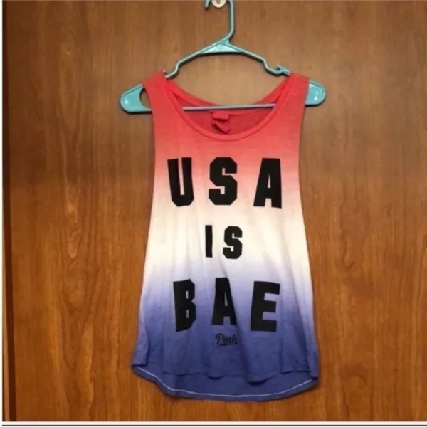 PINK Victoria's Secret Size Small USA Tank Top. - Image 6