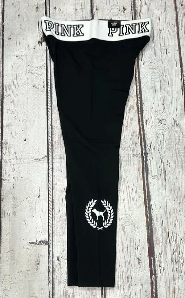 Pink Yoga Cotton Leggings Size Large - Image 5