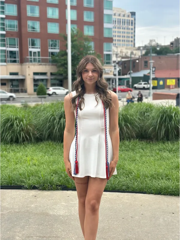 Lucy in the Sky White Dress with bow - Image 6