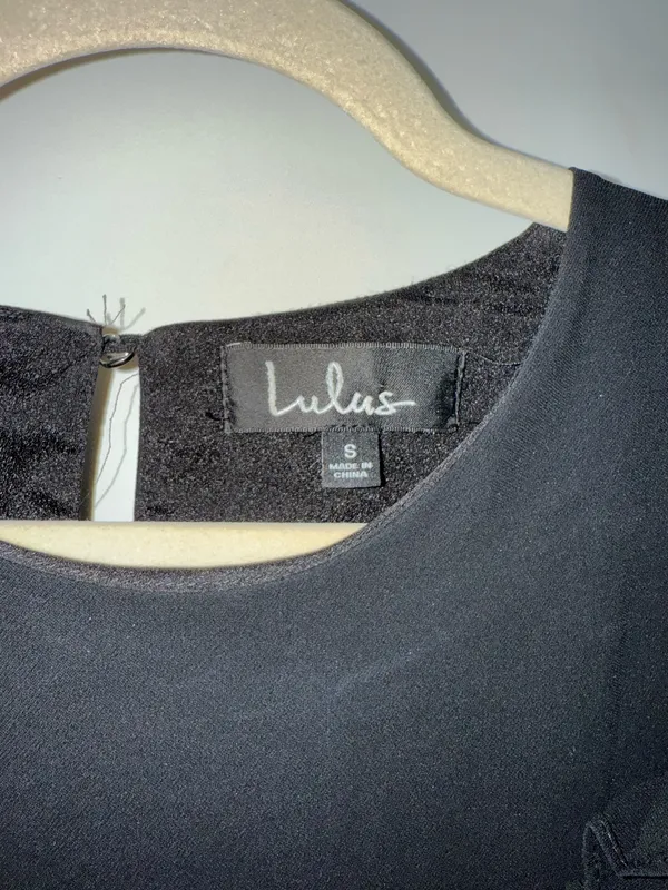 Lulus Black Mini Dress - Image 3