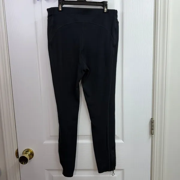 Fabletics black‎ ankle zip tummy control pocket stretch active athletic leggings - Image 5
