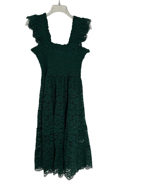 Hill House Collector's Ellie Nap Dress Botanical Garden Lace Green 2023 Size S - Image 3