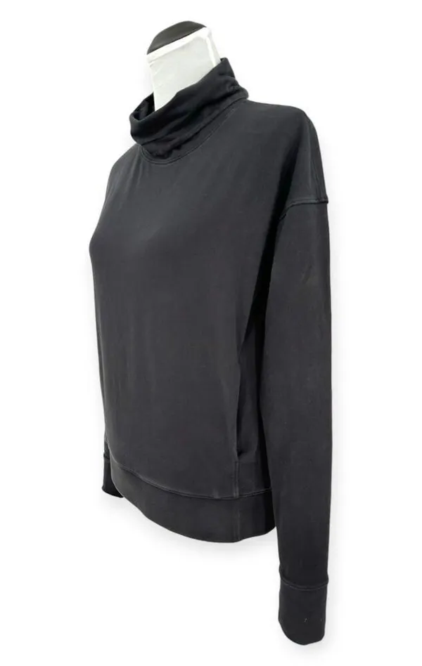 Lululemon | Sz 4 | Go Forward Black Funnel Neck Long-Sleeve Pullover Sweatshirt - Image 7