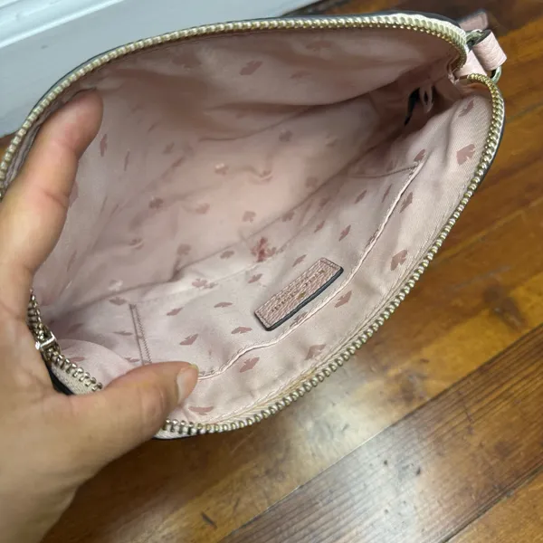 kate spade Pale Pink Pebbled Leather Crossbody - Image 7