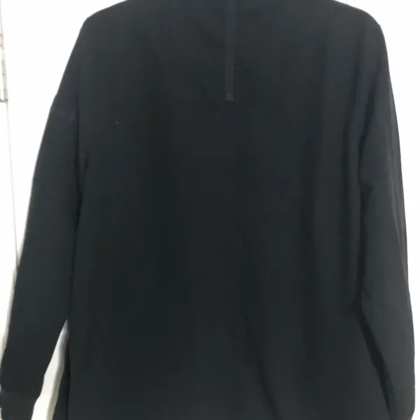 Figs black full zip scrub jacket womens size medium large pockets nurse hospital - Image 9