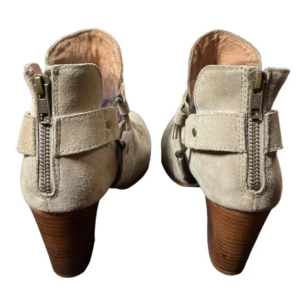 SEYCHELLES 'Impossible' Sand Suede
Leather Ankle Booties 9.5 - Image 6