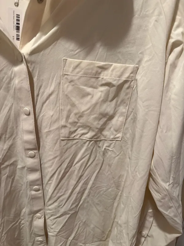 Z Supply Active Game Match Nylon Shirt Size L Cream - Image 2