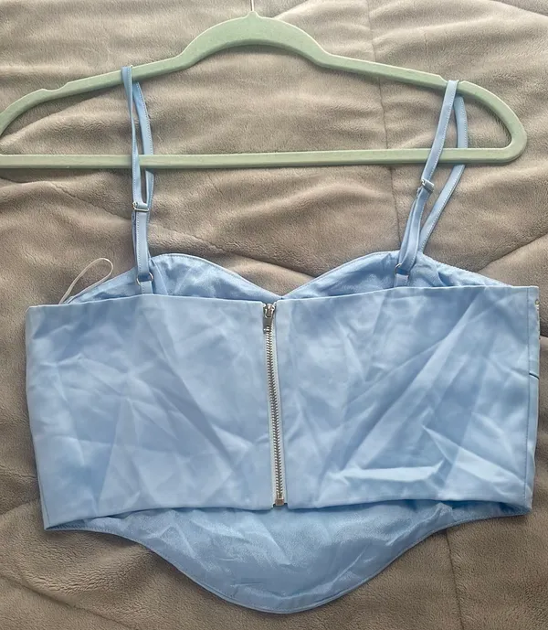 Sparkly Crop Top Blue - Image 7