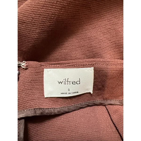 Wilfred Aritzia Ecoulement Jumpsuit Brown Wide Leg V-Neck Back Tie Minimalist - Image 6