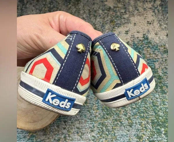 Kate Spade x Keds Champion Geo lace less slip on sneakers, size 6.5M - Image 6