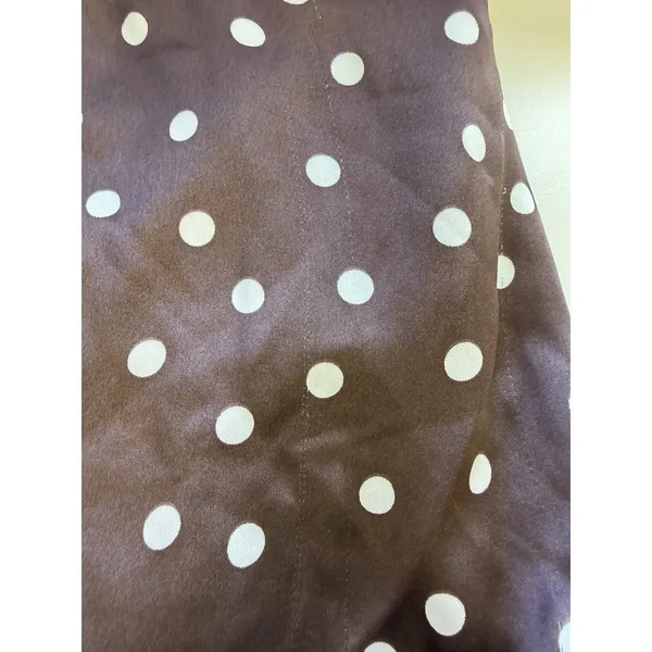 Zara‎ Satin Strapless Brown Polka Dot Pretty Woman Top Silky 90s - Image 7