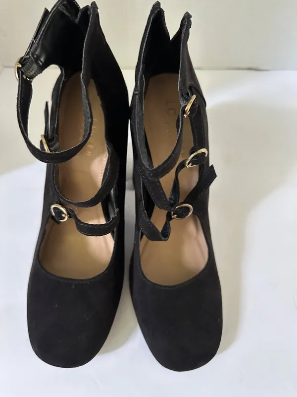 Lauren Conrad Women’s 8.5 Black Block Heel Shoes Academia Romantic Y2K 90s Fall - Image 8