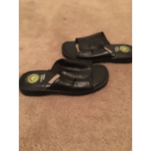 Earth Shoe Women's Sandals Slides Slip On Size 5.5 Black - Image 3