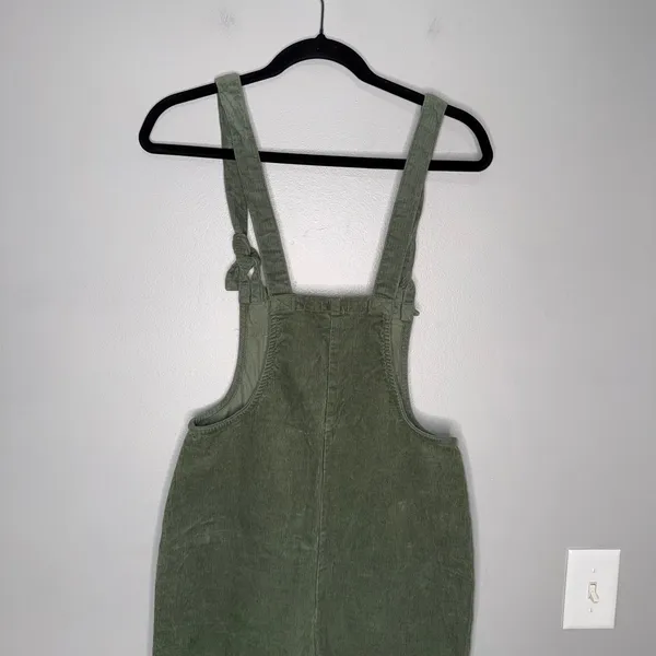 Lucy & Yak Corduroy Overalls Women US 2 Green Excellent Organic Cotton Dungarees - Image 8