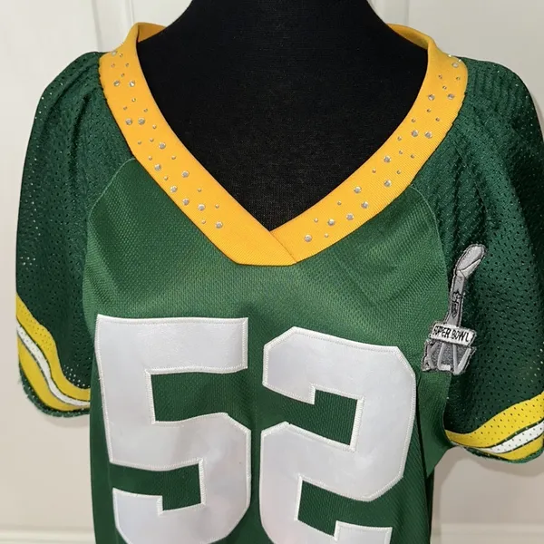 Green Bay Packers #52 Matthews Superbowl Xlv Jersey Nfl Reebok Football - Image 4