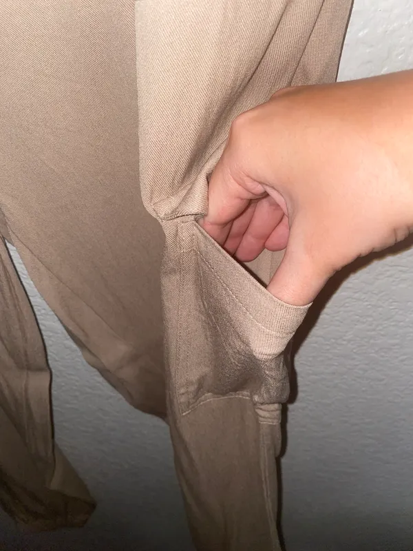 Loose Cargo Jogger Pant Tan Size L - Image 4