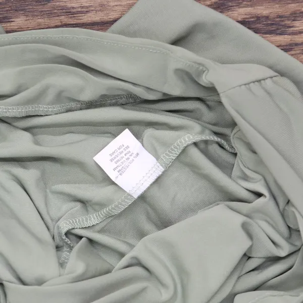 NWT Ny Collection Womens Tie Front Knit Sash Pants PITP0788S Oil Green PL - Image 6