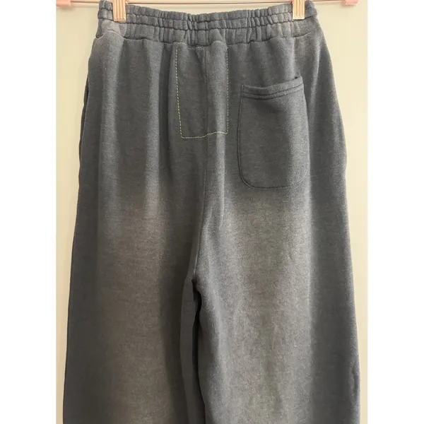 Aviator Nation Wide Leg Parrot Pocket Pants Faded Smoke Women's Size Medium - Image 4