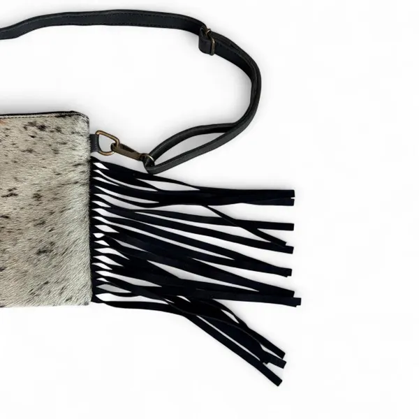 NWOT American Darling Cowhide Fringe Crossbody Bag - Image 3