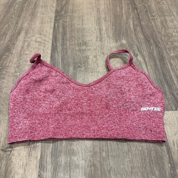 Bo+Tee Womens Red 2PC Seamless Sports Bra Legging Yoga Pant Set XS/Small - Image 2