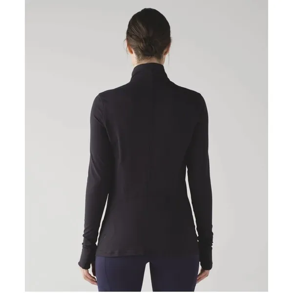 Lululemon Ready to Rulu Turtleneck Pullover Long Sleeve Shirt Top Black Size 6* - Image 2