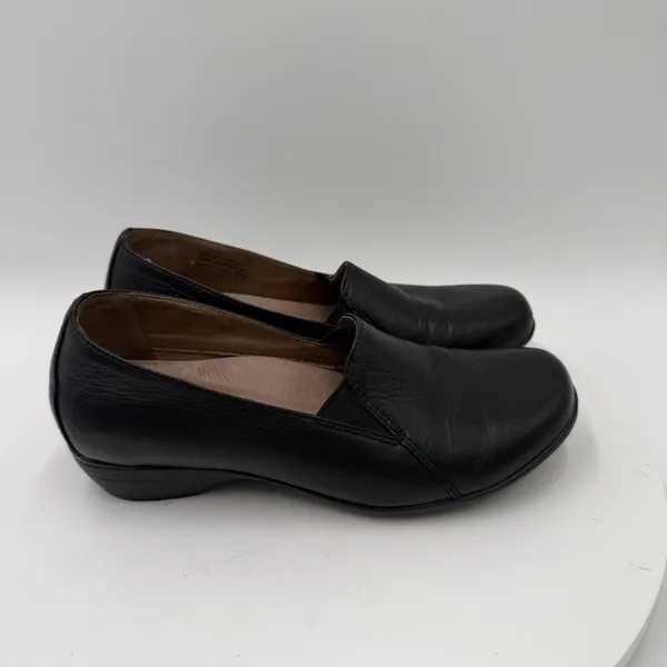 Dansko Women's Farah Black Milled Nappa Leather Slip-On Loafers Size 36‎ 6-6.5 - Image 2