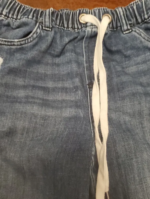 aerie Light Blue Boyfriend Jeans with Knee Distress Xs Fits Very Loose 4-6 - Image 4