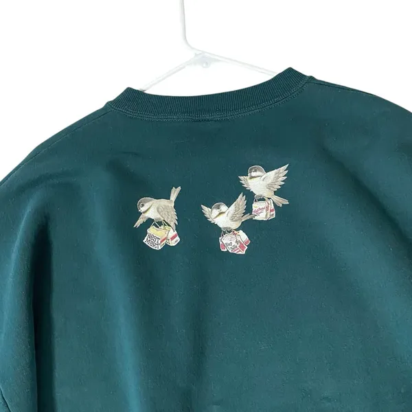 VINTAGE 90s MORNING SUN Birds & Birdhouse Sweatshirt - Image 5