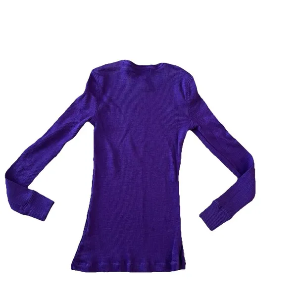 Ralph Lauren Women’s Thermal Top‎ Small Purple Y2K - Image 2