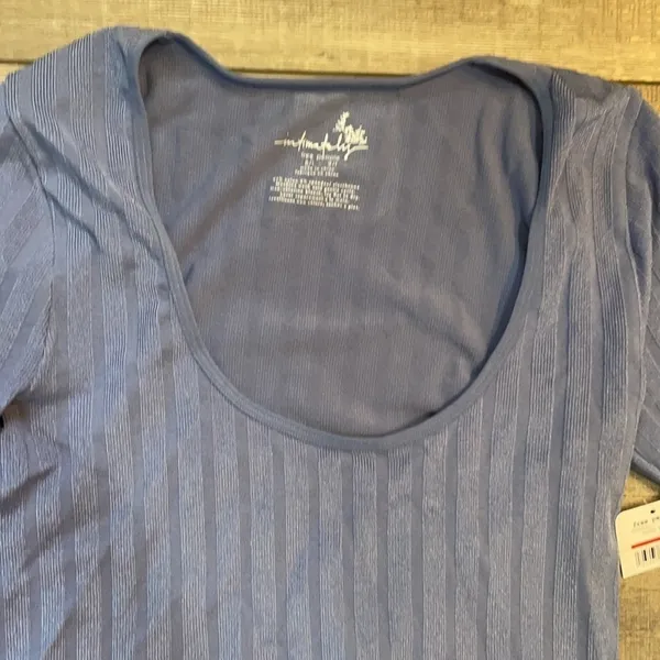 Free People Lucky You Blue Layering Top - Image 5