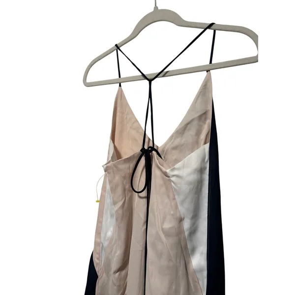 Zara Satin Slip Dress with Tie Back XS - Image 9