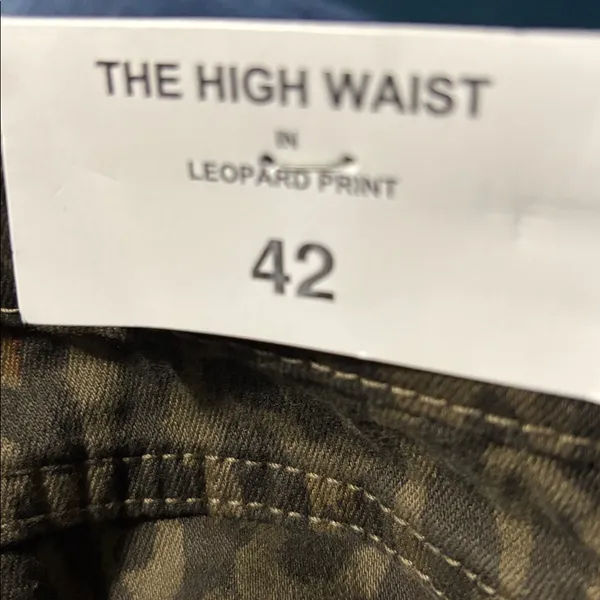 Zara High Waisted Leopard Print Slim Fit Skinny Leg Ankle Jean 10X27 Mob Life - Image 10