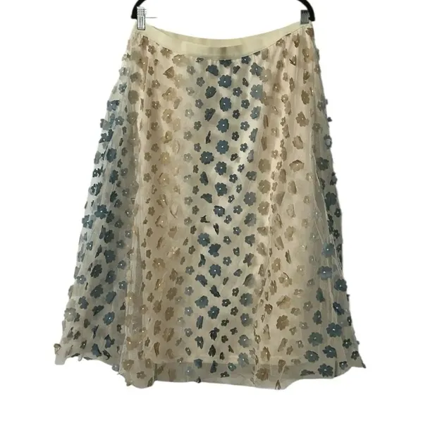 Cato Tulle Mesh Midi Pull on Elastic Waist Midi Skirt(Size Large) - Image 2