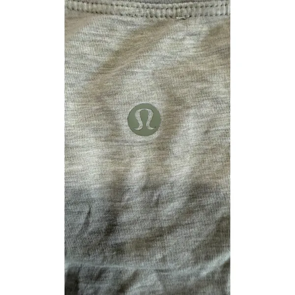 Lululemon Cates Tee Heathered Olive Green Cropped Boxy T-Shirt Womens Size 6 - Image 5