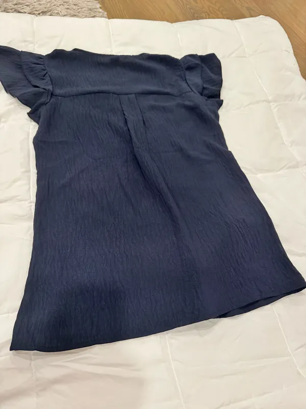 Boutique Navy Blouse - Image 4