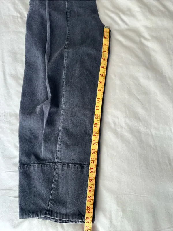 Anthropologie pilcro Black Wide-Leg Jeans with Front Seams - Image 8