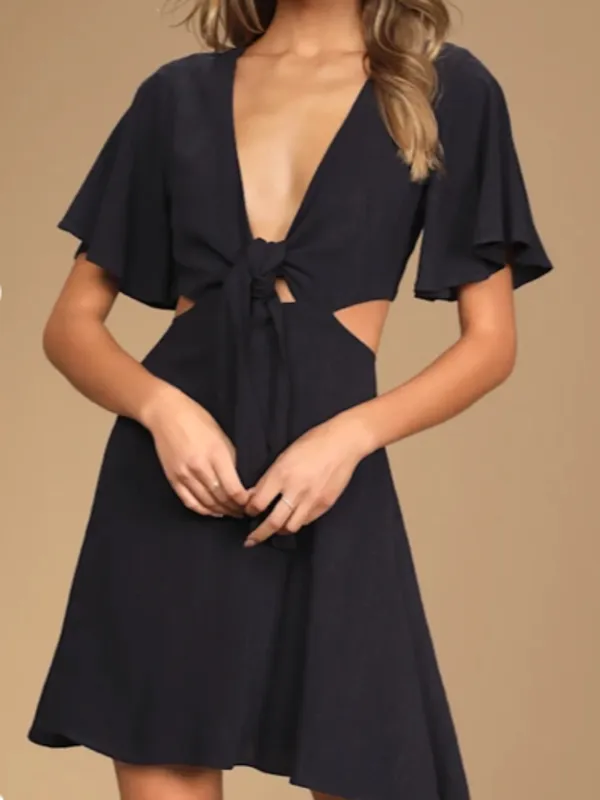 LULUS Flirty Vacation Resort Wear Casual Date Night Brunch Picnic Mini Dress - Image 3