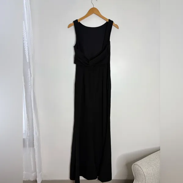Lulus Love In Your Eyes Black Knotted Mermaid Maxi Dress Size Medium NWT Formal - Image 4