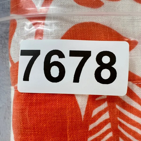 Boden Notch Neck Shift Dress 100% Linen Orange/White Tropical Floral Print‎ - Image 11