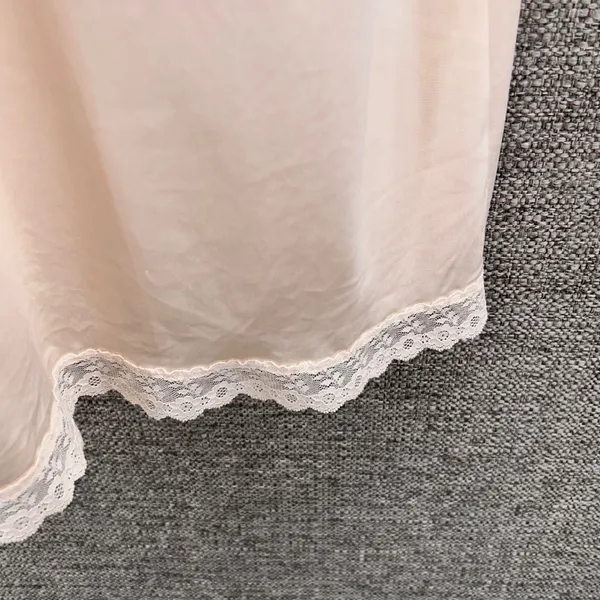 Vintage‎ Babydoll Slip Nightgown Cream XS - Image 5